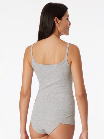 SCHIESSER - Top 'Pure Rib' en gris