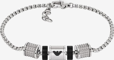 Emporio Armani Bracelet in Black / Silver, Item view