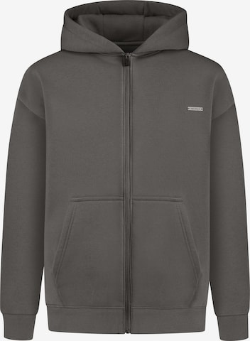 Smilodox Sweat jacket in Grey: front