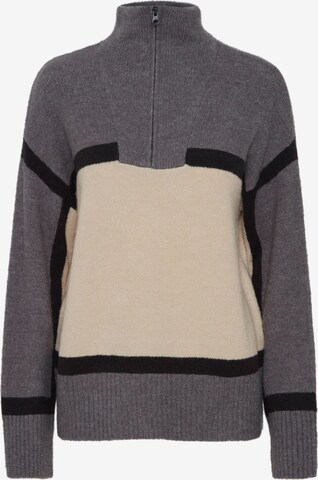 b.young Sweater 'Martha' in Grey: front