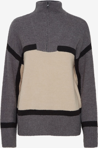 b.young Pullover 'Martha' in Grau: predná strana