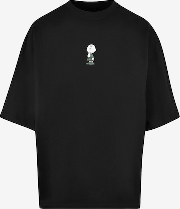 T-Shirt 'Peanuts - Charlie Brown' Merchcode en noir : devant