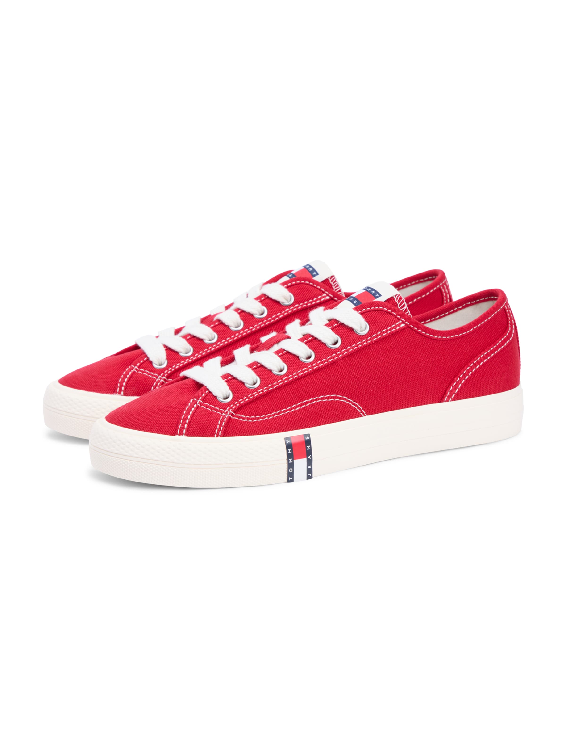 Tommy Jeans Låg sneaker i röd: framsida