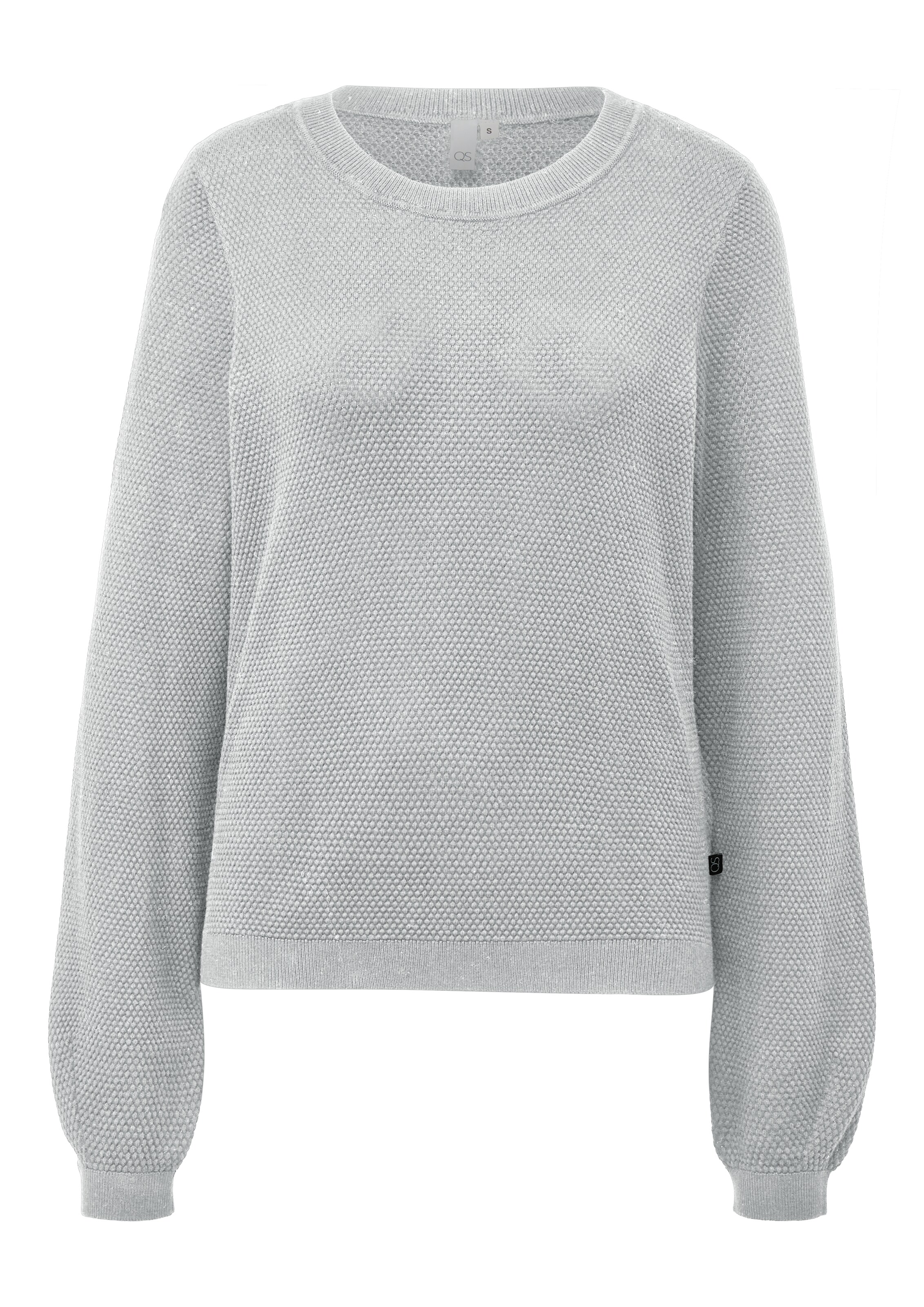 QS Sveter - Sivá: predná strana
