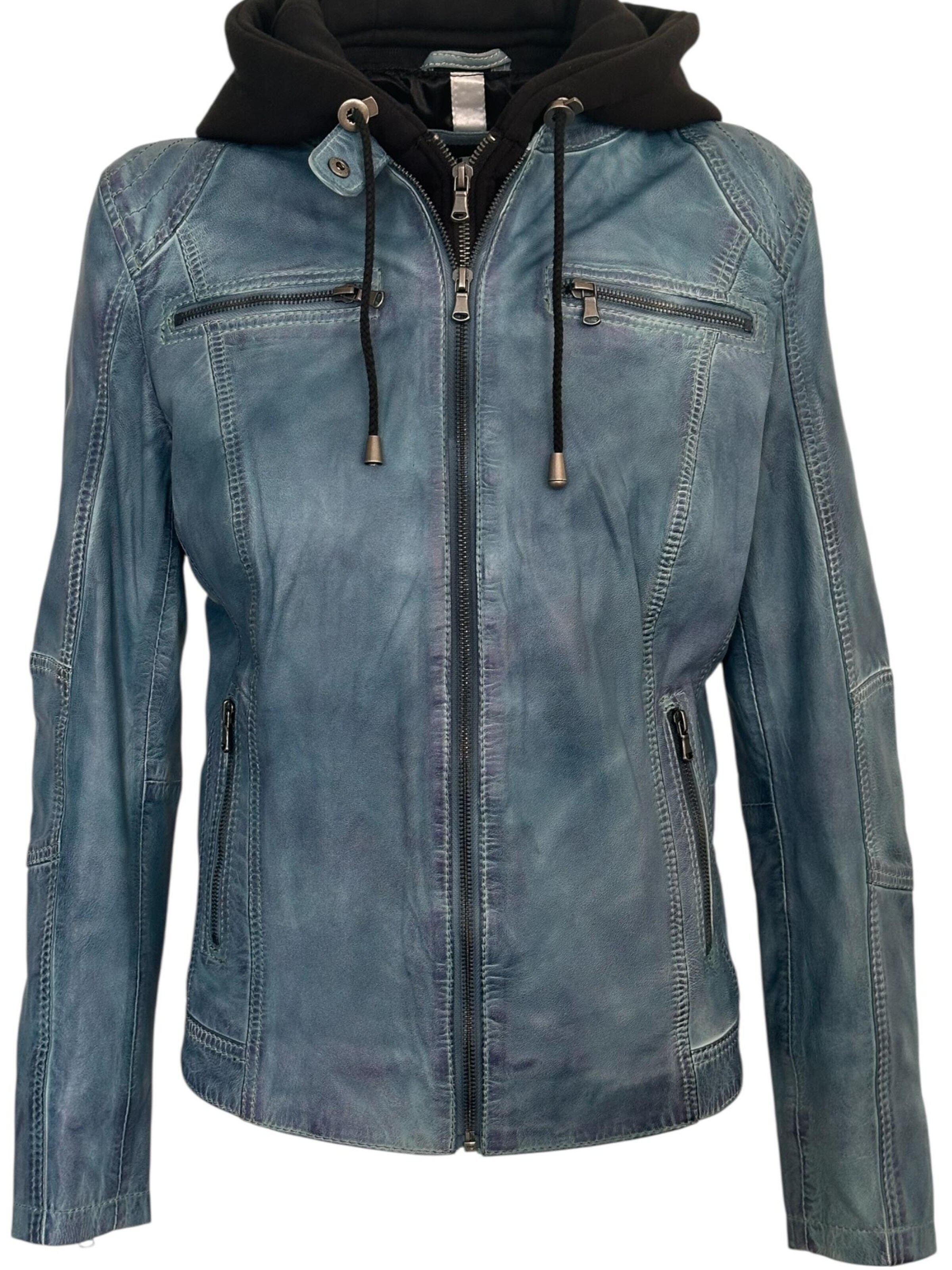 CBL Übergangsjacke 'Lederjacke'‌‌‌ in Blau: Vorderseite