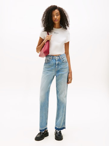 Tommy Jeans Shirt 'ESSENTIAL' in Weiß
