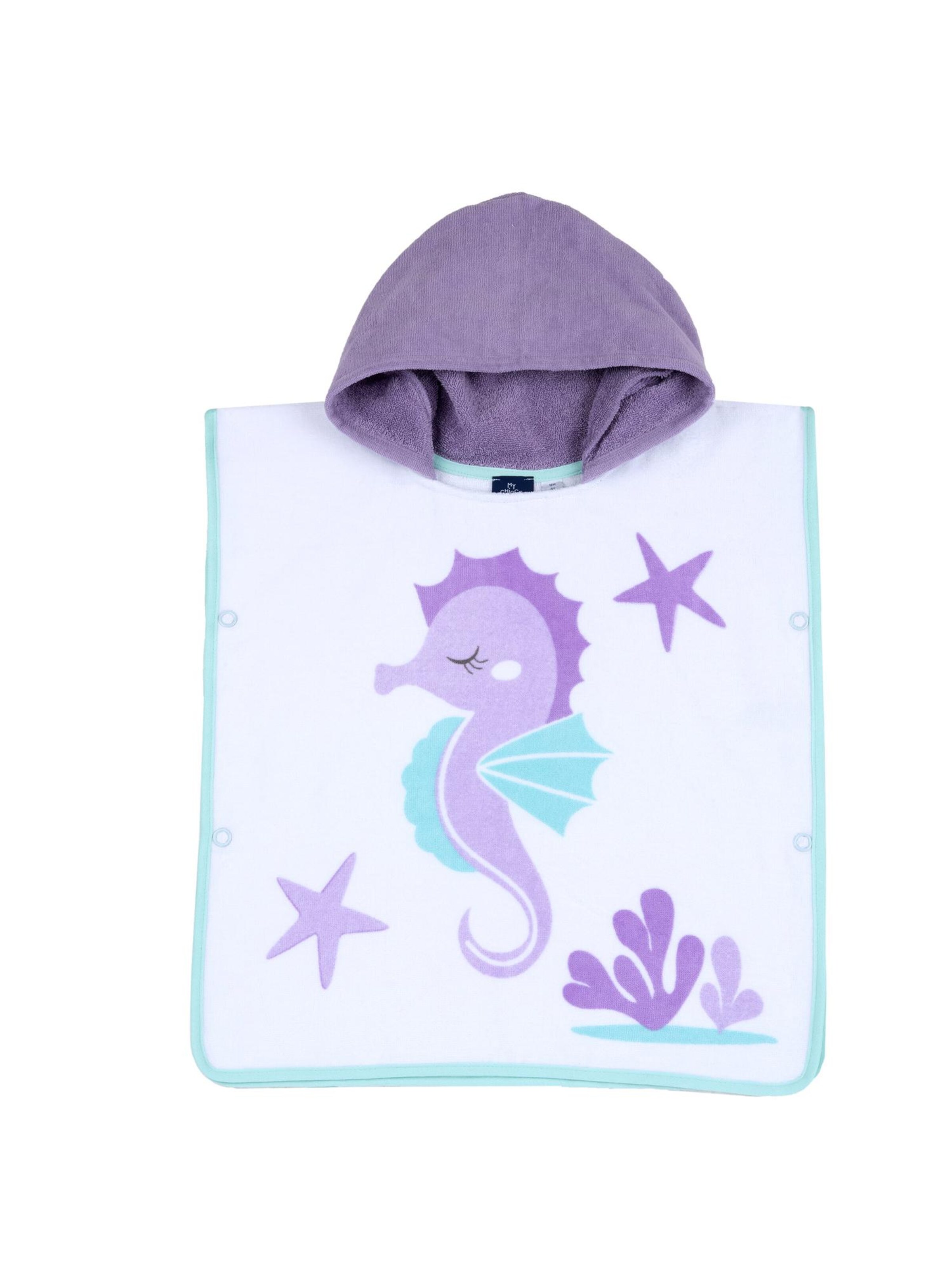 Chicco Koupací plášť – fialová: přední strana
