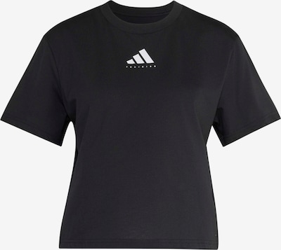 XS dydžio Sportiniai marškinėliai iš ADIDAS PERFORMANCE, spalva – juoda / balta, Prekių apžvalga