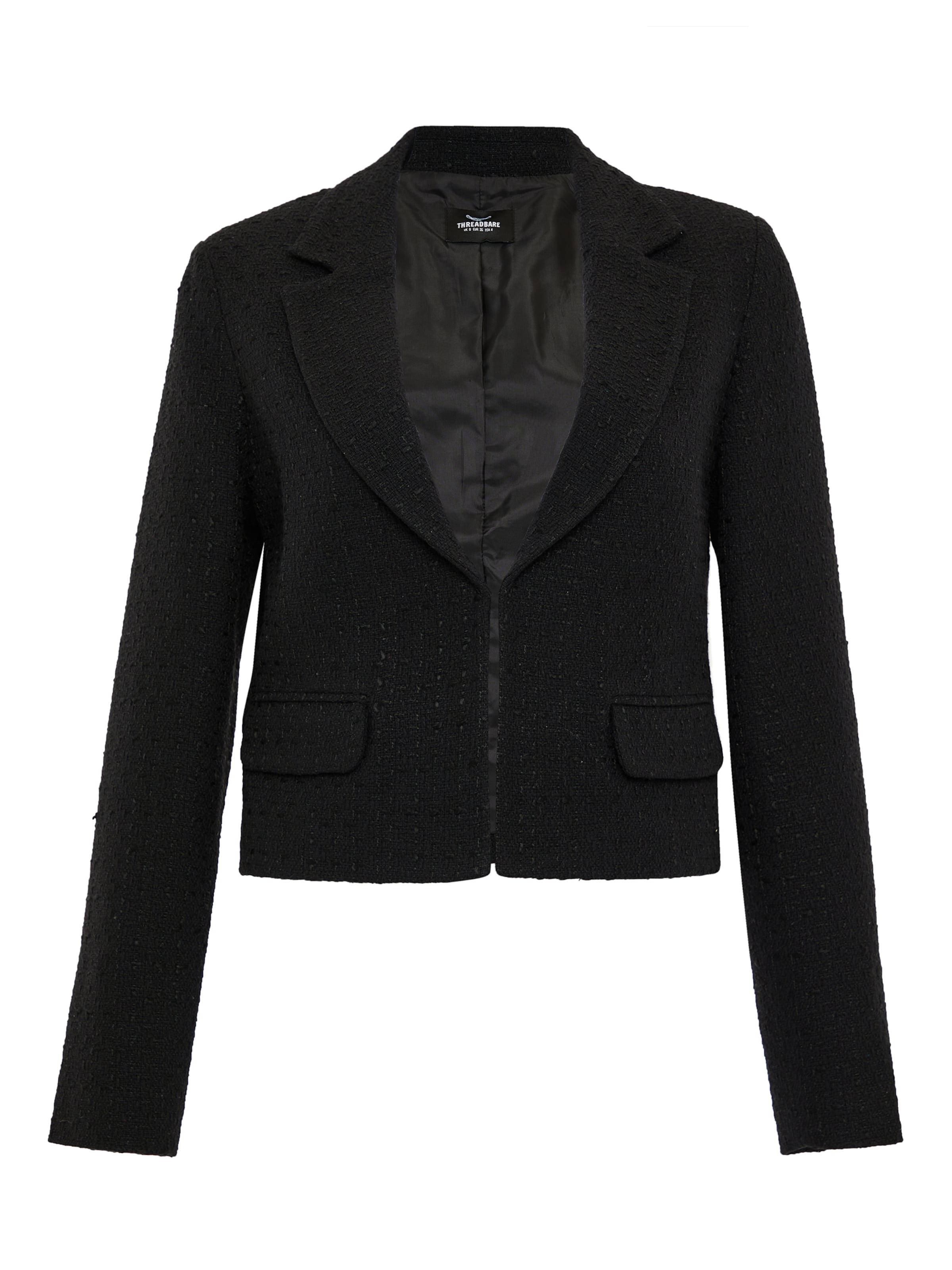 Threadbare Blazer in Schwarz: Vorderseite