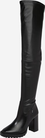 Steven New York Ботуши над коляното 'SABRINA' в черно: отпред