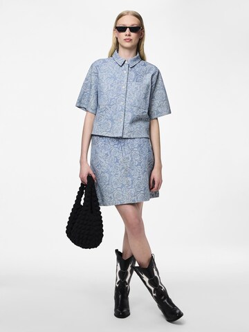PIECES Bluse 'Kalyn' in Blau