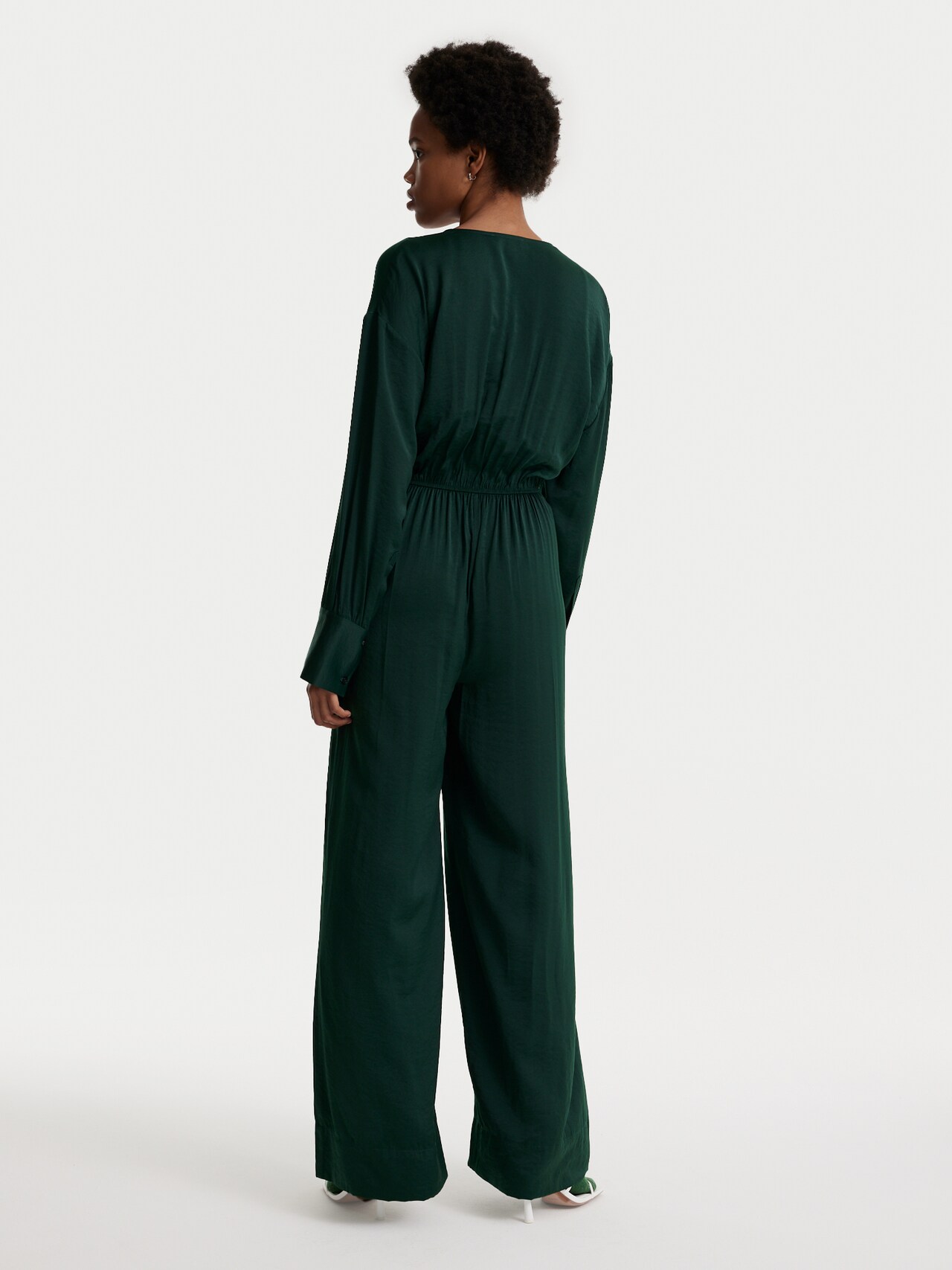 EDITED Jumpsuit 'Panthea' Donkergroen