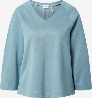 s.Oliver BLACK LABEL Sweatshirt in Blau: predná strana