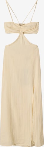 BershkaHaljina - bež boja: prednji dio