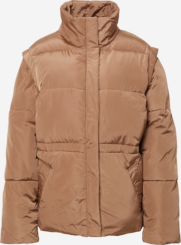 SECOND FEMALE Winter Jacket in Beige: front