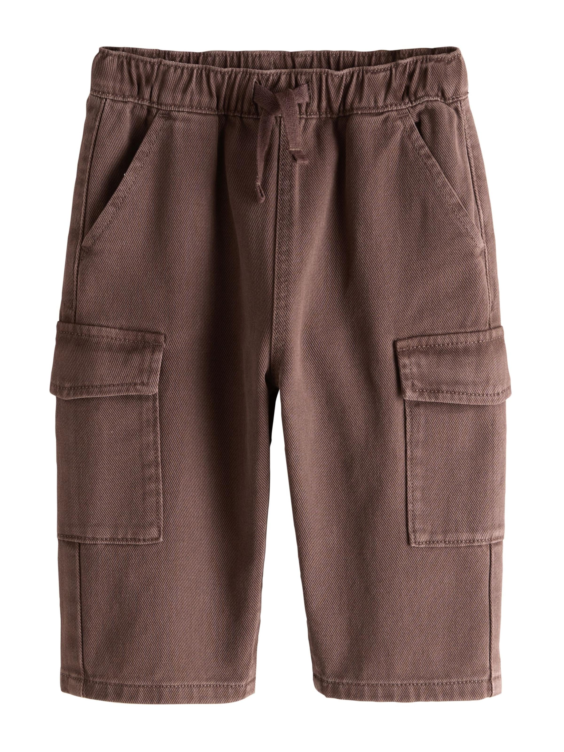 Wide Leg Pantalon Next en marron : devant