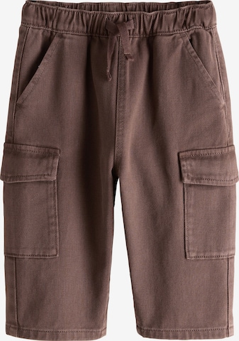 Wide Leg Pantalon Next en marron : devant