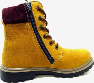 Legero Lace-Up Ankle Boots in Yellow