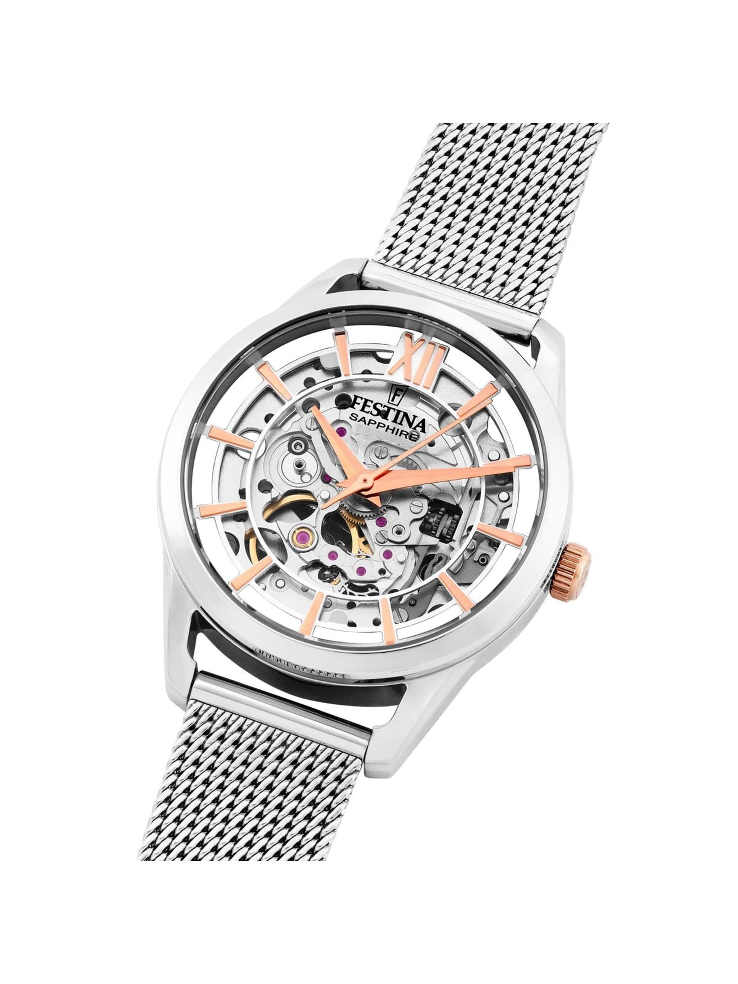 Montre à affichage analogique 'Festina - Automatic watch Automatic - Automatic watch movement - Watch case width: 35.5 mm' FESTINA en argent