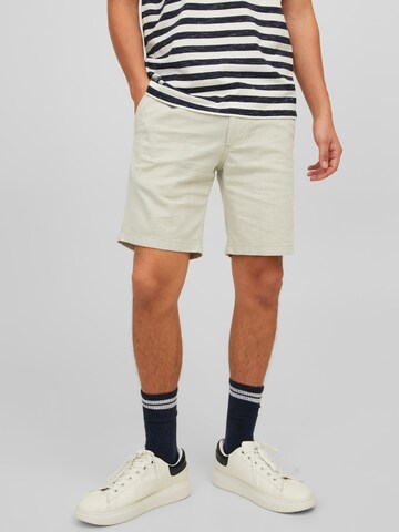 JACK & JONES Szabványos Chino nadrág 'Dave' - szürke: elől