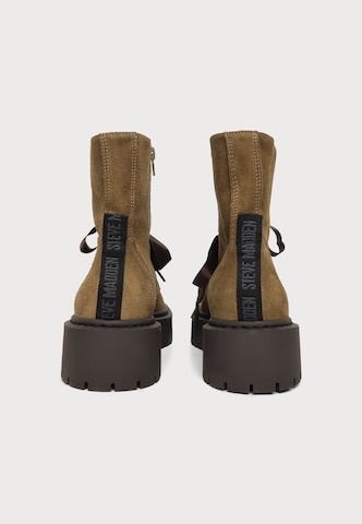 STEVE MADDEN Fűzős rövid szárú csizmák 'Skylar' - zöld