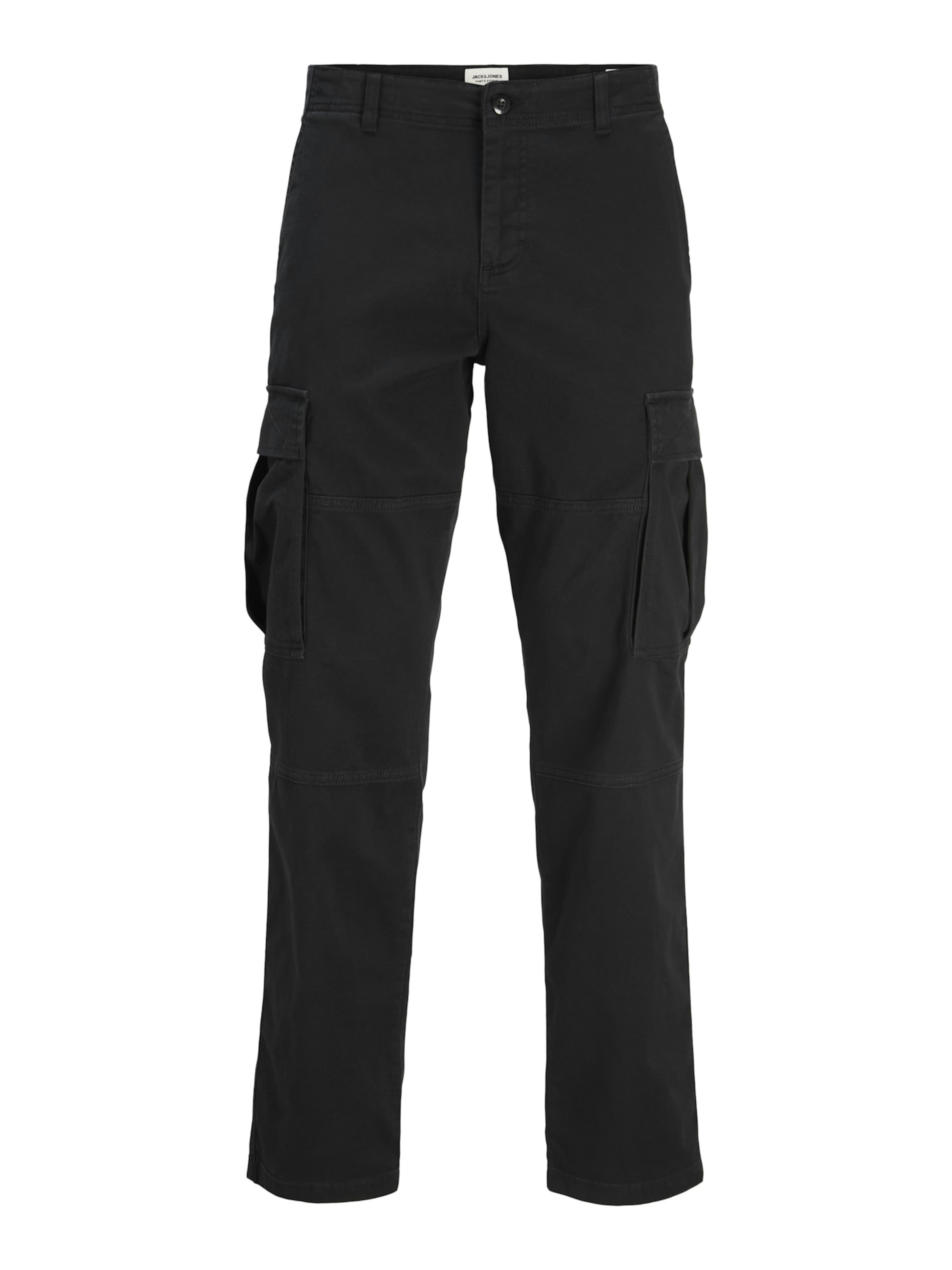 Jack & Jones Junior - regular Pantalón 'JPSTKANE JJJONNIE' en negro: frente