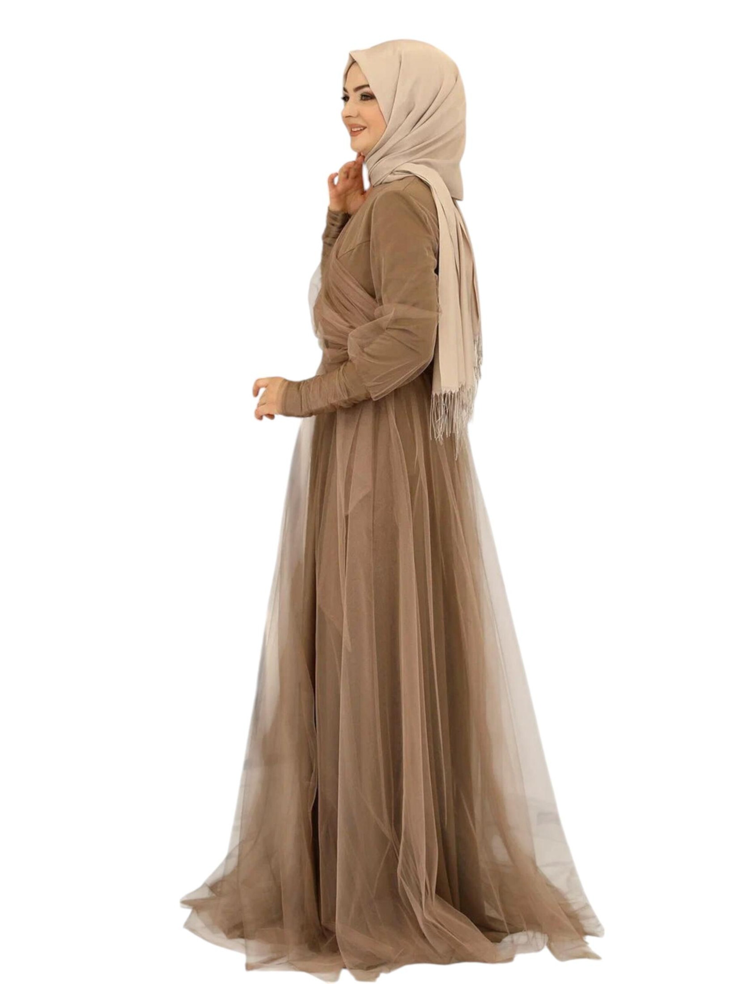 Robe de soirée 'INCI' fashionshowcase en marron