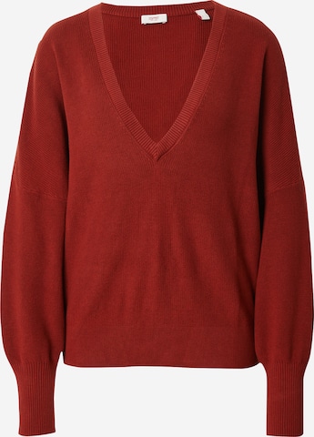 ESPRIT Sweter w kolorze brązowy: przód