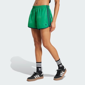 ADIDAS ORIGINALS Loose fit Trousers 'Adicolor' in Green: front
