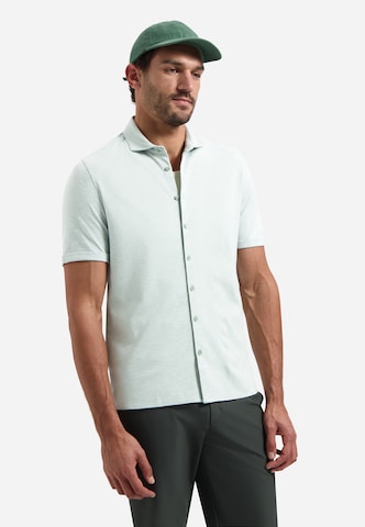 No Excess Slim fit Button Up Shirt in Green: front