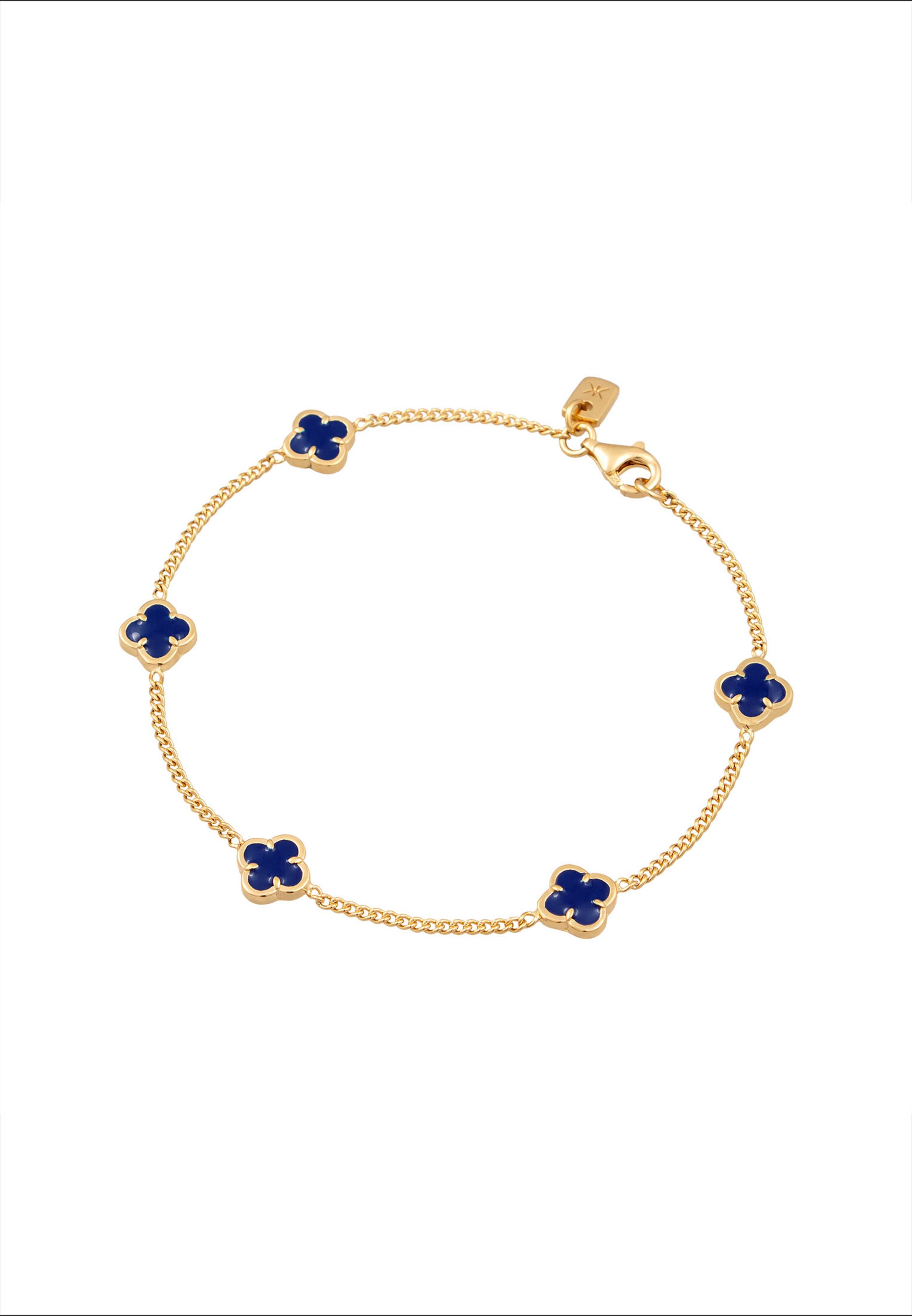 KUZZOI Bracelet 'Kleeblatt' in Gold