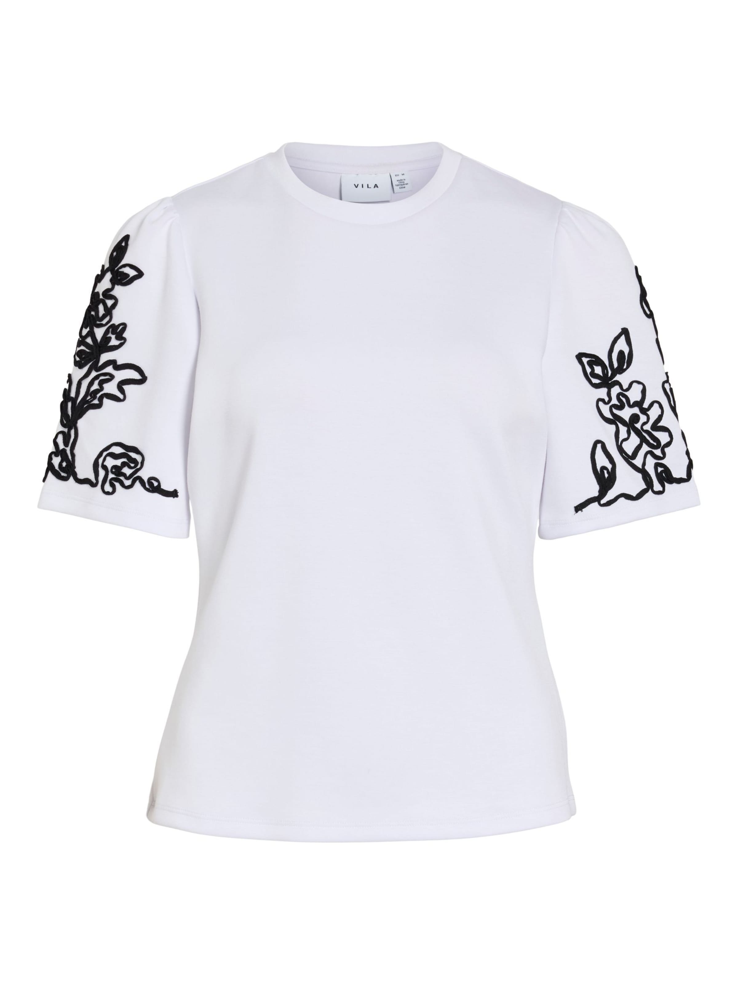 VILA Sweatshirt 'VIMia' i hvid: forside