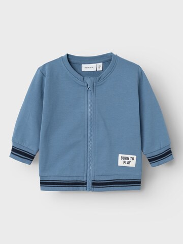NAME IT Zip-Up Hoodie in Blue