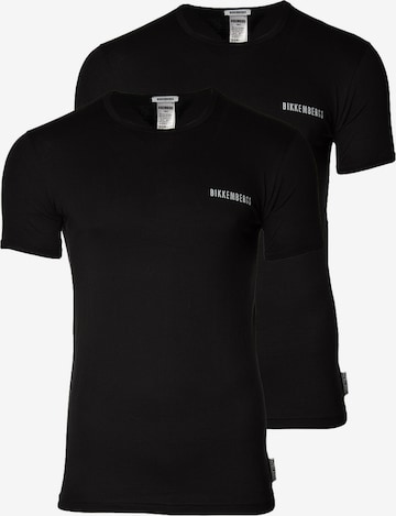 BIKKEMBERGS Shirt in Zwart: voorkant