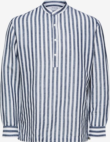 SELECTED HOMME Button Up Shirt 'REGRICK' in Blue: front