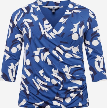 Lauren Ralph Lauren Plus Shirt 'ALAYJA' in Blau: predná strana