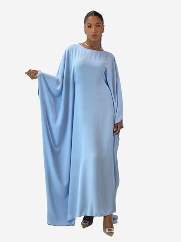 Robe Elara en bleu : devant