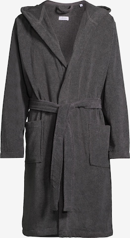 SEIDENSTICKER Long Bathrobe 'Loungewear' in Grey: front