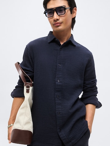 Lindbergh Regular Fit Hemd in Blau