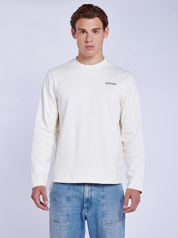 Goldgarn Sweatshirt in Wit: voorkant