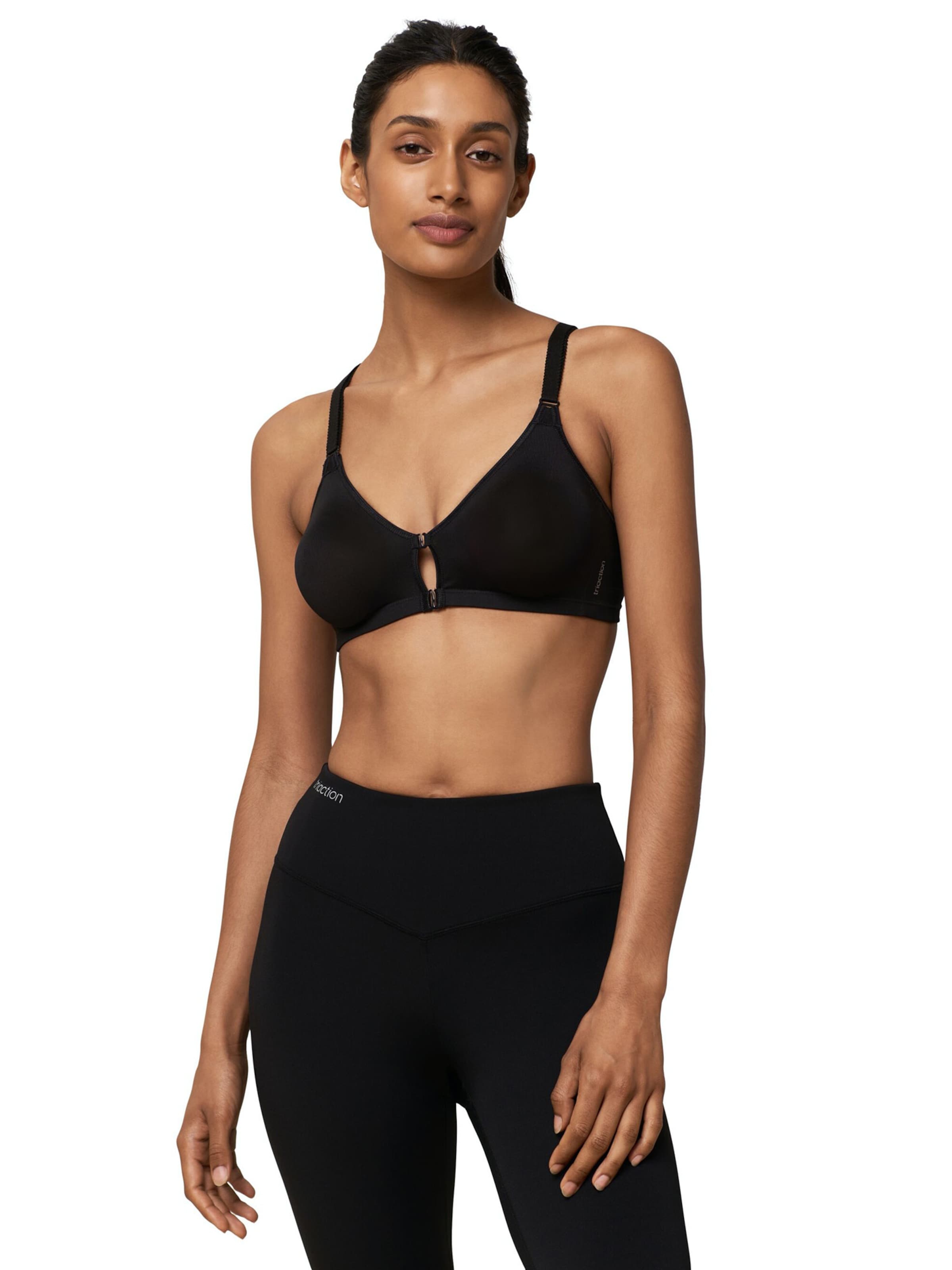 Medium Support Soutien-gorge de sport TRIUMPH en noir : devant