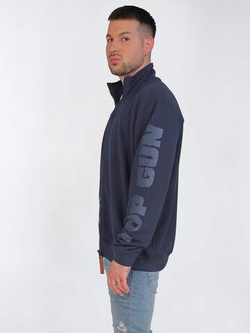 TOP GUN Sweatvest in Blauw