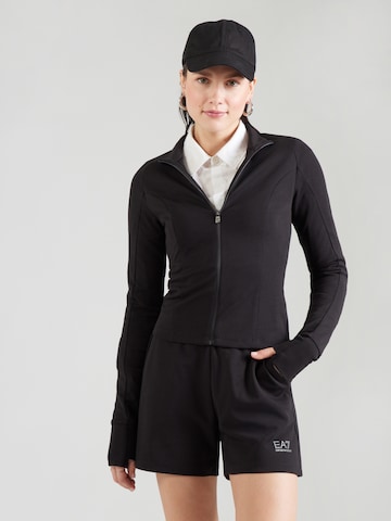 EA7 Emporio Armani Ζακέτα φούτερ σε μαύρο