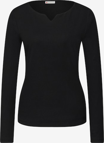 STREET ONE Shirt in Black: front