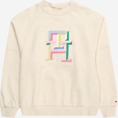 TOMMY HILFIGER Sweatshirt em bege / verde / roxo / rosa, Vista do produto