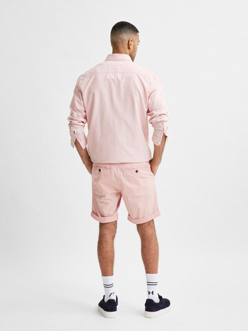 SELECTED HOMME Slimfit Shorts 'Paris' in Pink