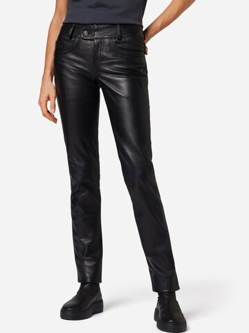 RICANO Slimfit Broek 'Triston-B' in Zwart: voorkant