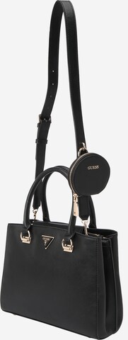 Borsa a mano 'ALEXIE' di GUESS in nero: frontale