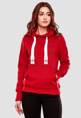 NAVAHOO Sweatshirt 'Damlaa' in Rood: voorkant