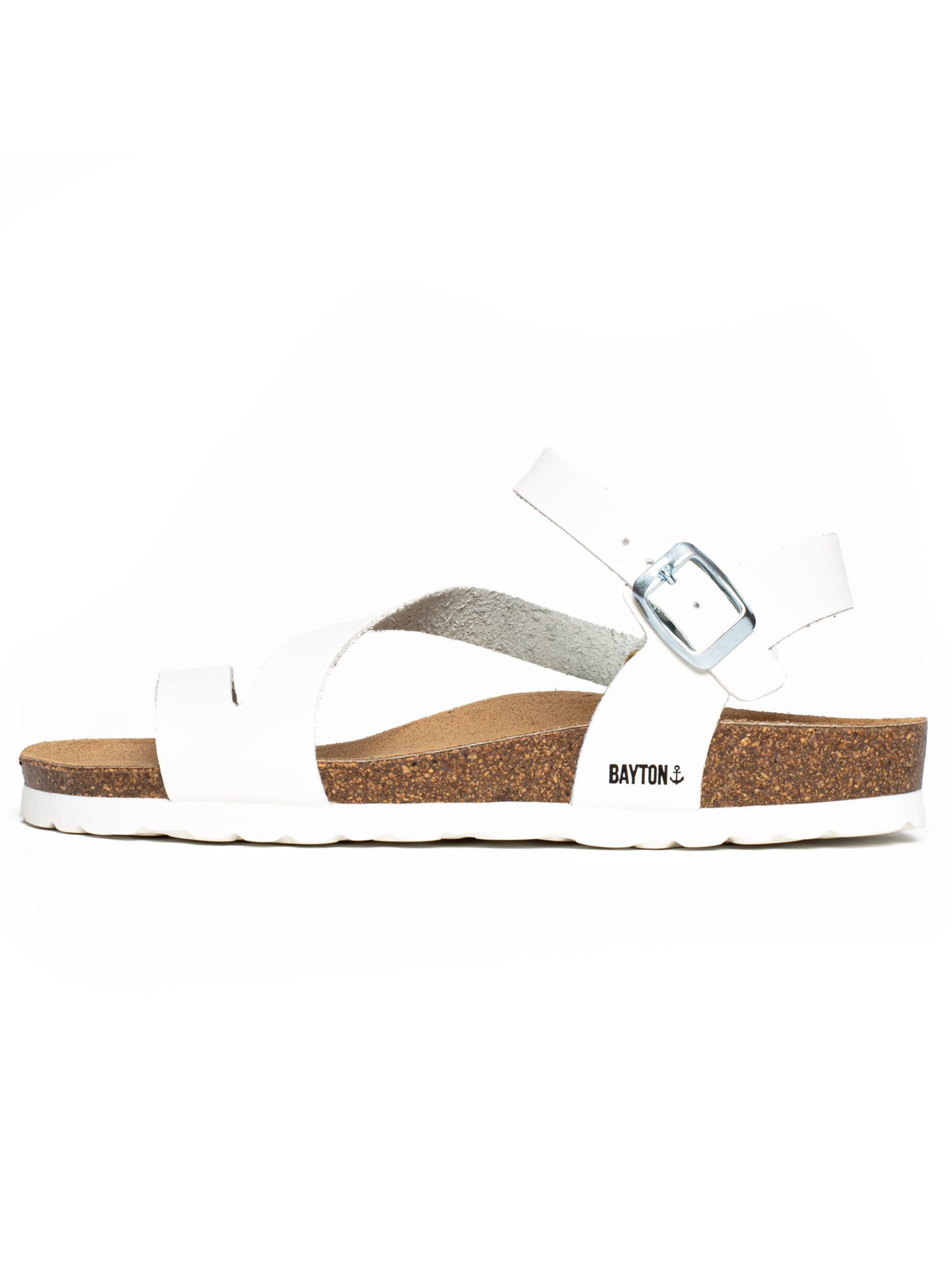 Bayton Sandale 'Vigo' in Weiß: Vorderseite